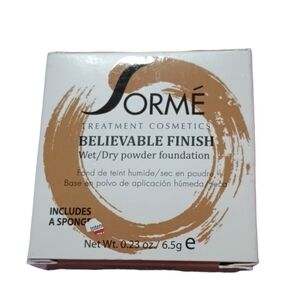 3 x Sorme Believable Finish Wet Dry Powder Foundation , 405 Honey Dusk
